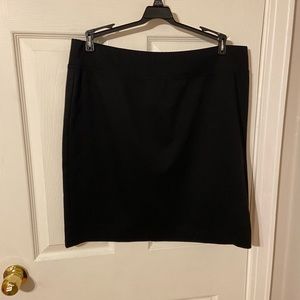 Style & Co XL black pencil skirt polyester rayon spandex